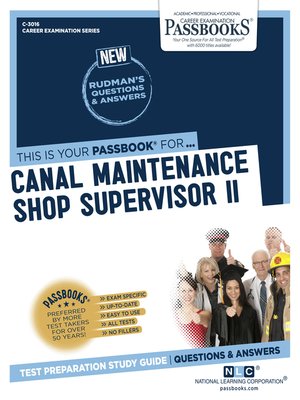 cover image of Canal Maintenance Shop Supervisor II